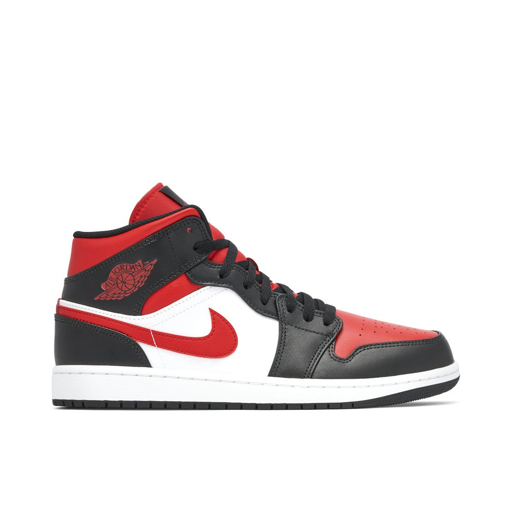 Air Jordan 1 Mid Black Fire Red