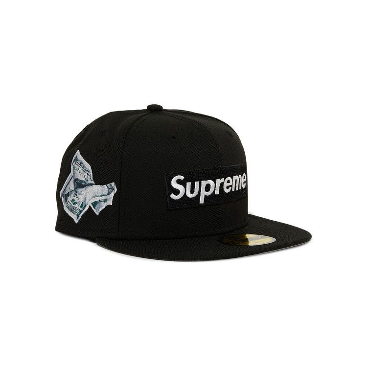 Supreme Money Box Logo New Era Black Cap