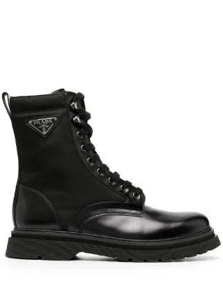 Prada Boots Ankle Length Hiking Style in Black