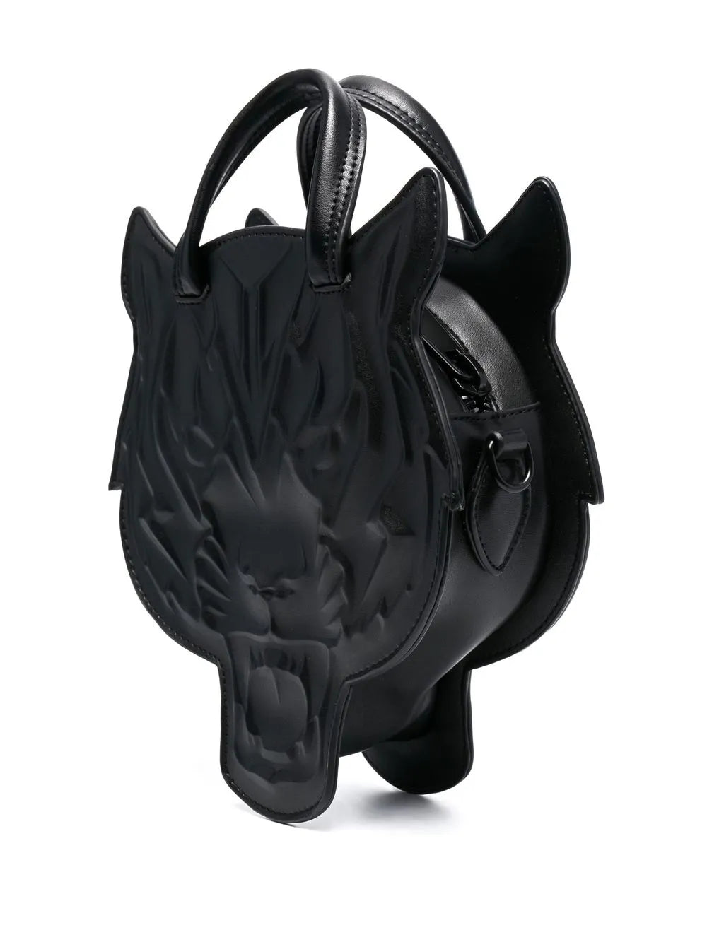 Philipp Plein Sport Tiger-Head Leather Tote Bag