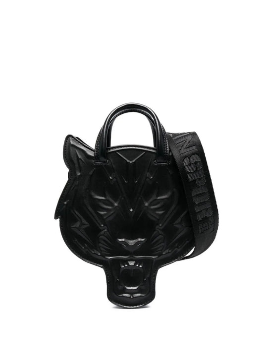 Philipp Plein Sport Tiger-Head Leather Tote Bag