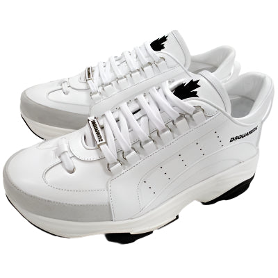 Dsquared 2 Men's Bumpy 551 Low-top Leather Sneakers White
