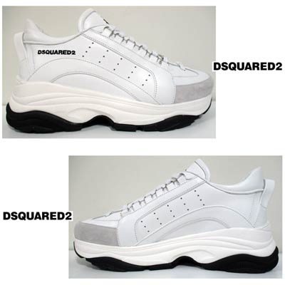 Dsquared 2 Men's Bumpy 551 Low-top Leather Sneakers White