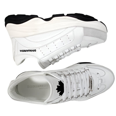 Dsquared 2 Men's Bumpy 551 Low-top Leather Sneakers White