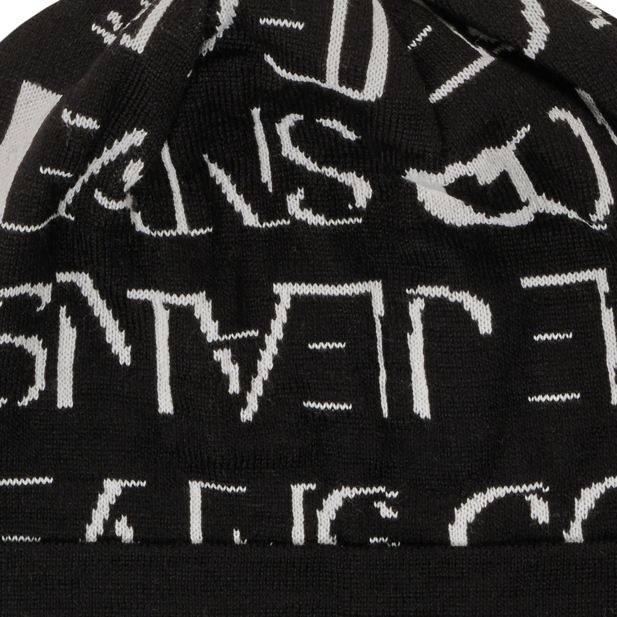 Versace Jeans Couture Black & White Knit Beanie