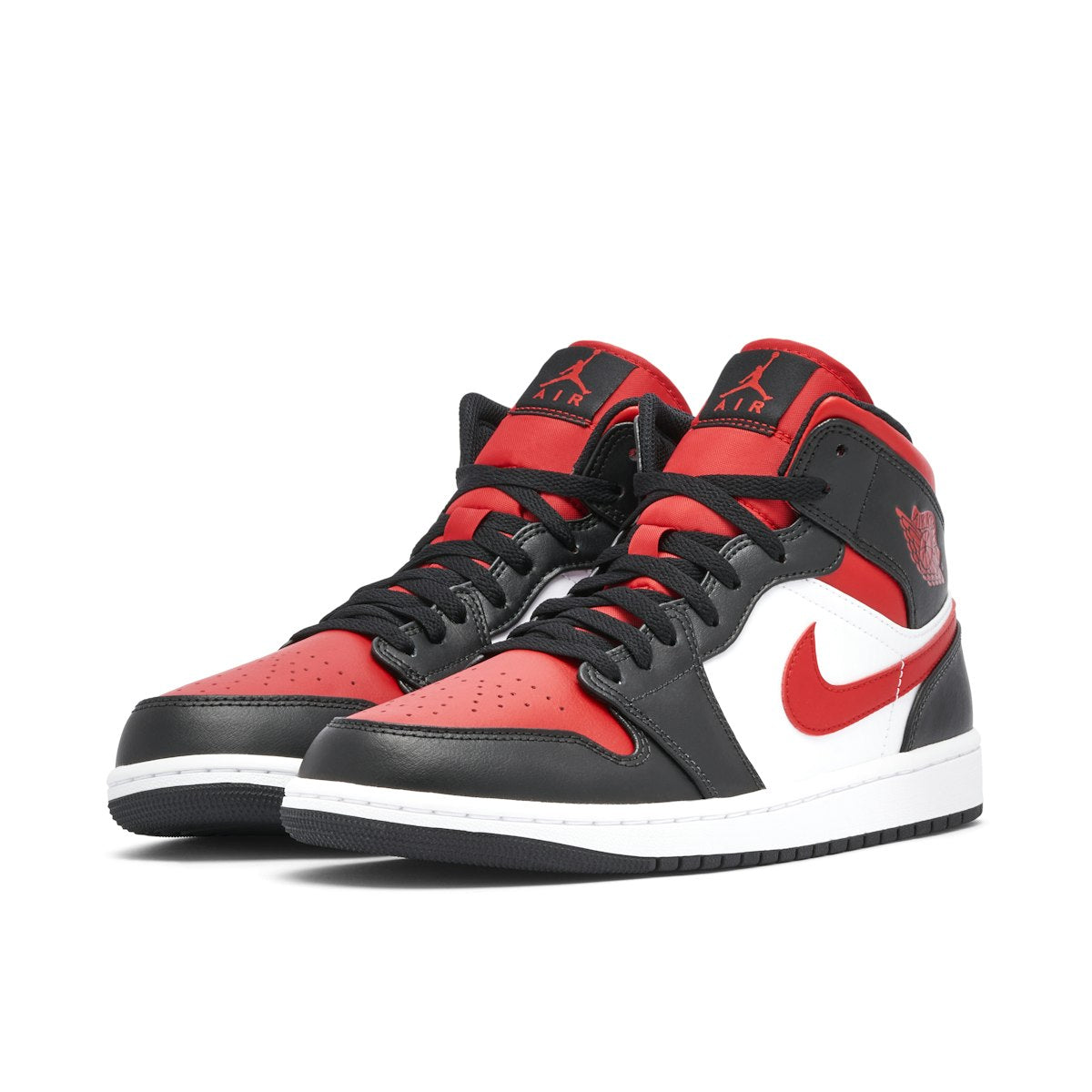 Air Jordan 1 Mid Black Fire Red
