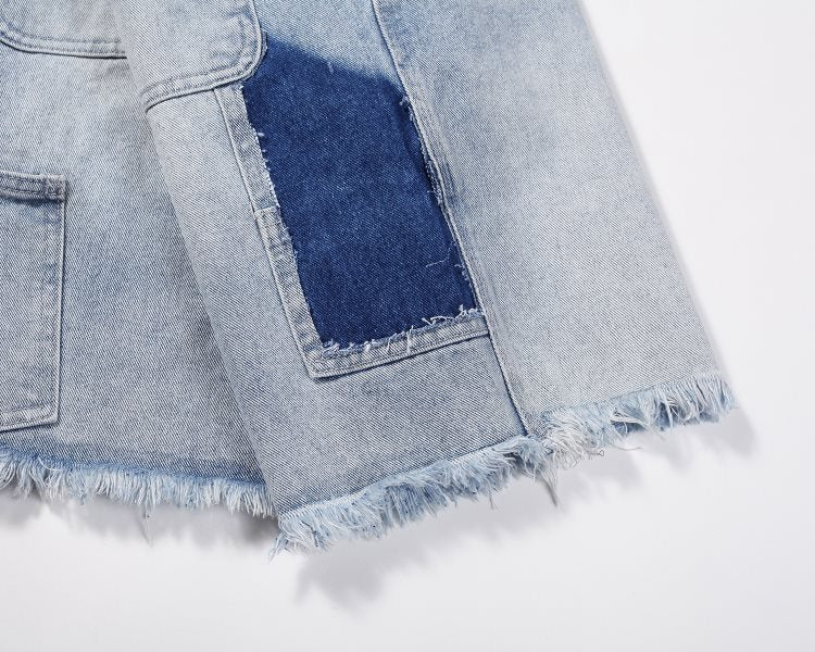 HESNTLS Denim Shorts - Pale Indigo