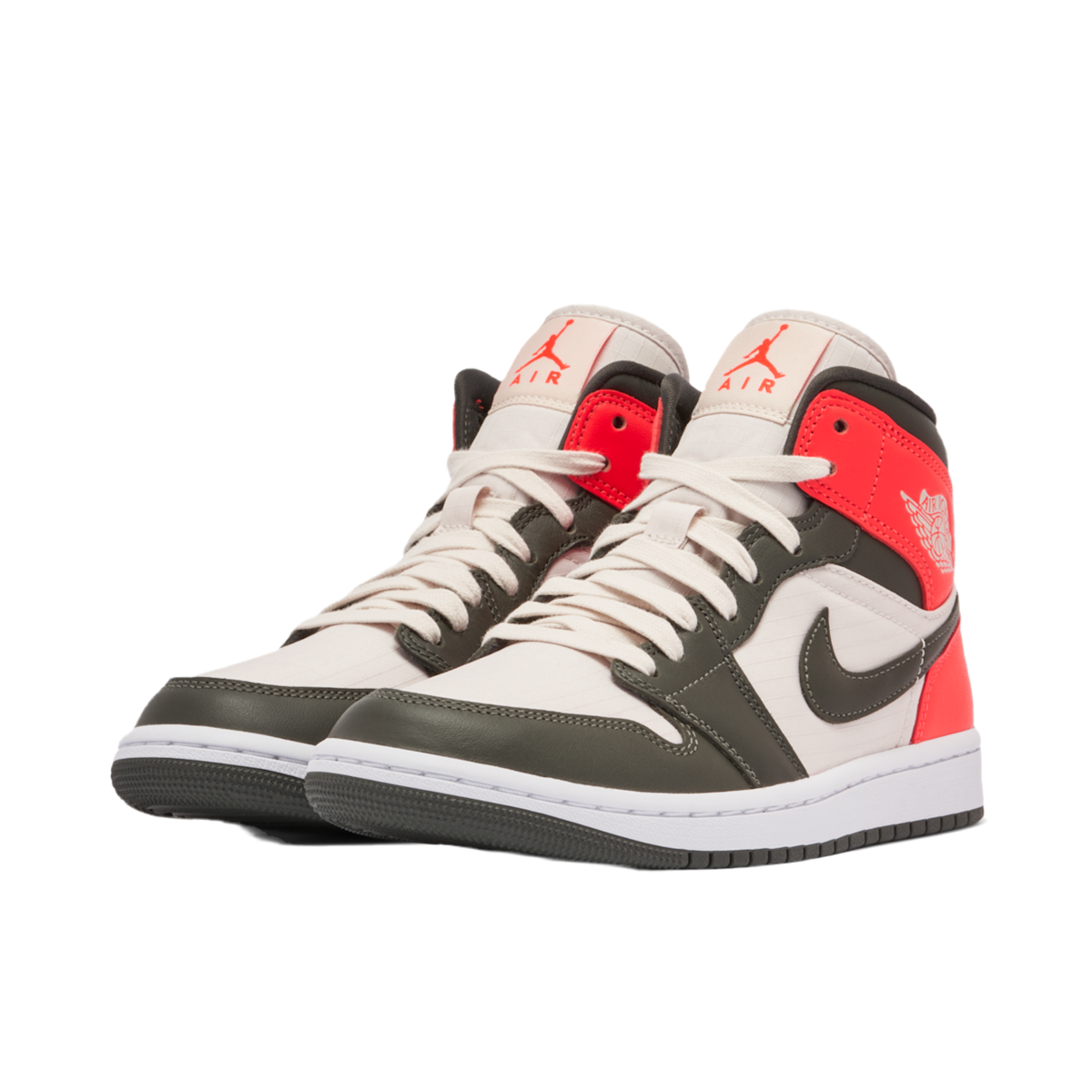 Air Jordan 1 Mid Newsprint Light Orewood Brown