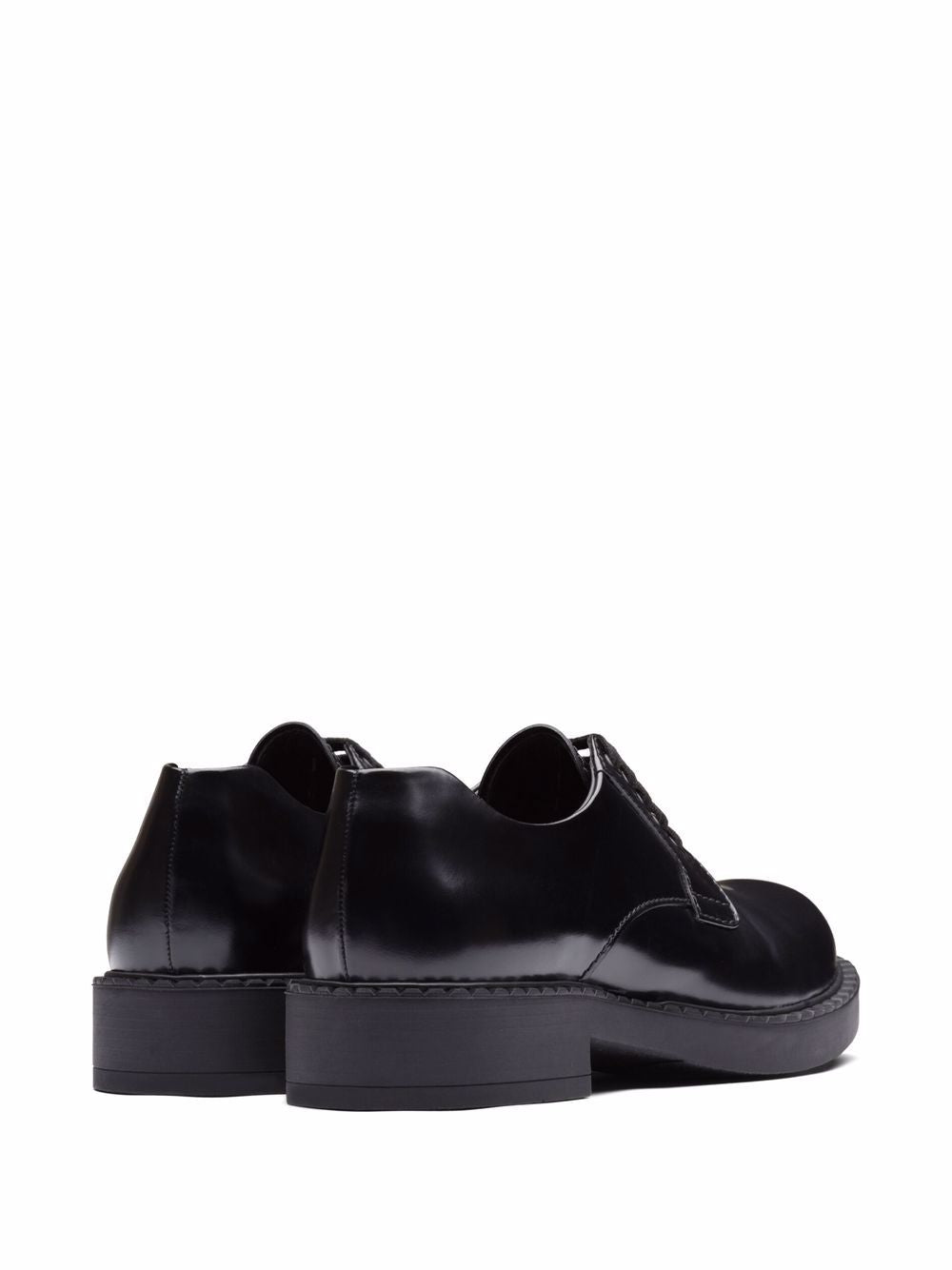 Prada Brushed Lace-up Derby Shoes
