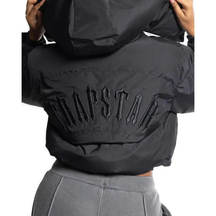 Trapstar Decoded Cropped Arch Puffer Jacket
