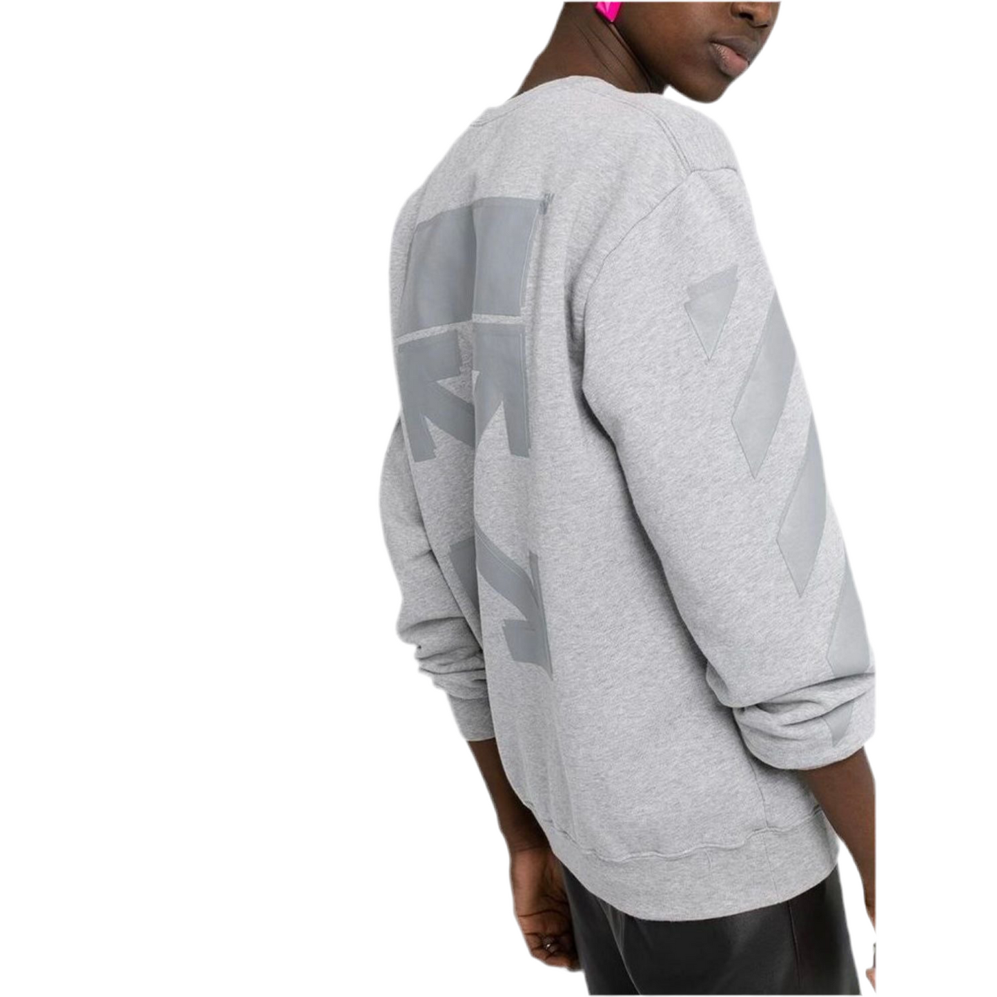 Off-White Melange Arrow Sweater
