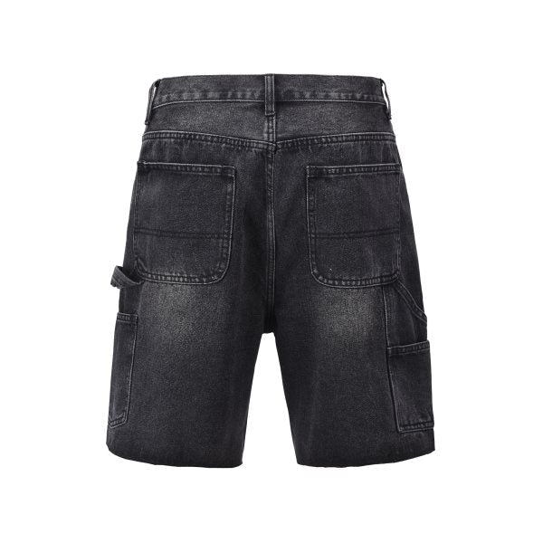 HESNTLS Denim Shorts - Patch work black