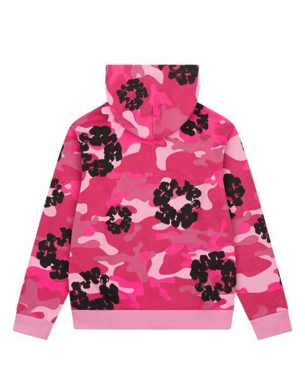 Denim Tears The Cotton Wreath Zip Sweatshirt Pink Camo