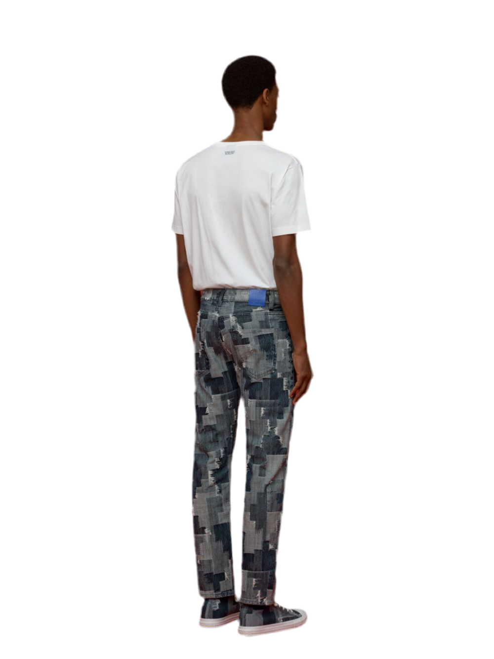 Marcelo Burlon County of Milan ALLOVER CROSS DENIM STRAIGHTLEG JEANS