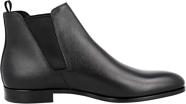 Prada Men's Saffiano Leather Half-Boot
