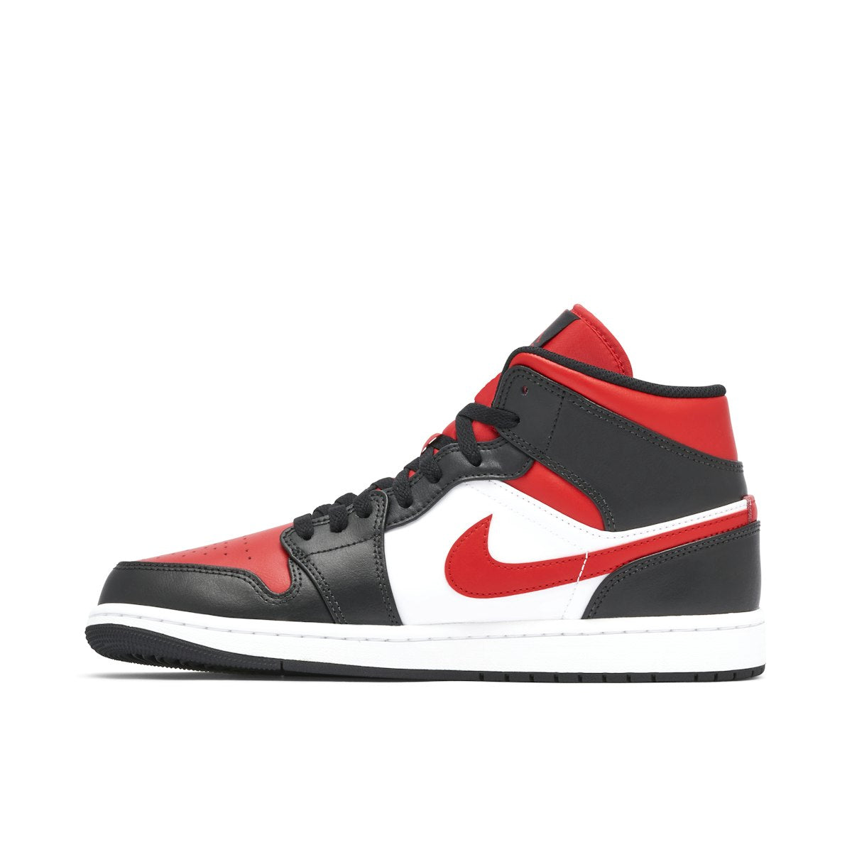 Air Jordan 1 Mid Black Fire Red
