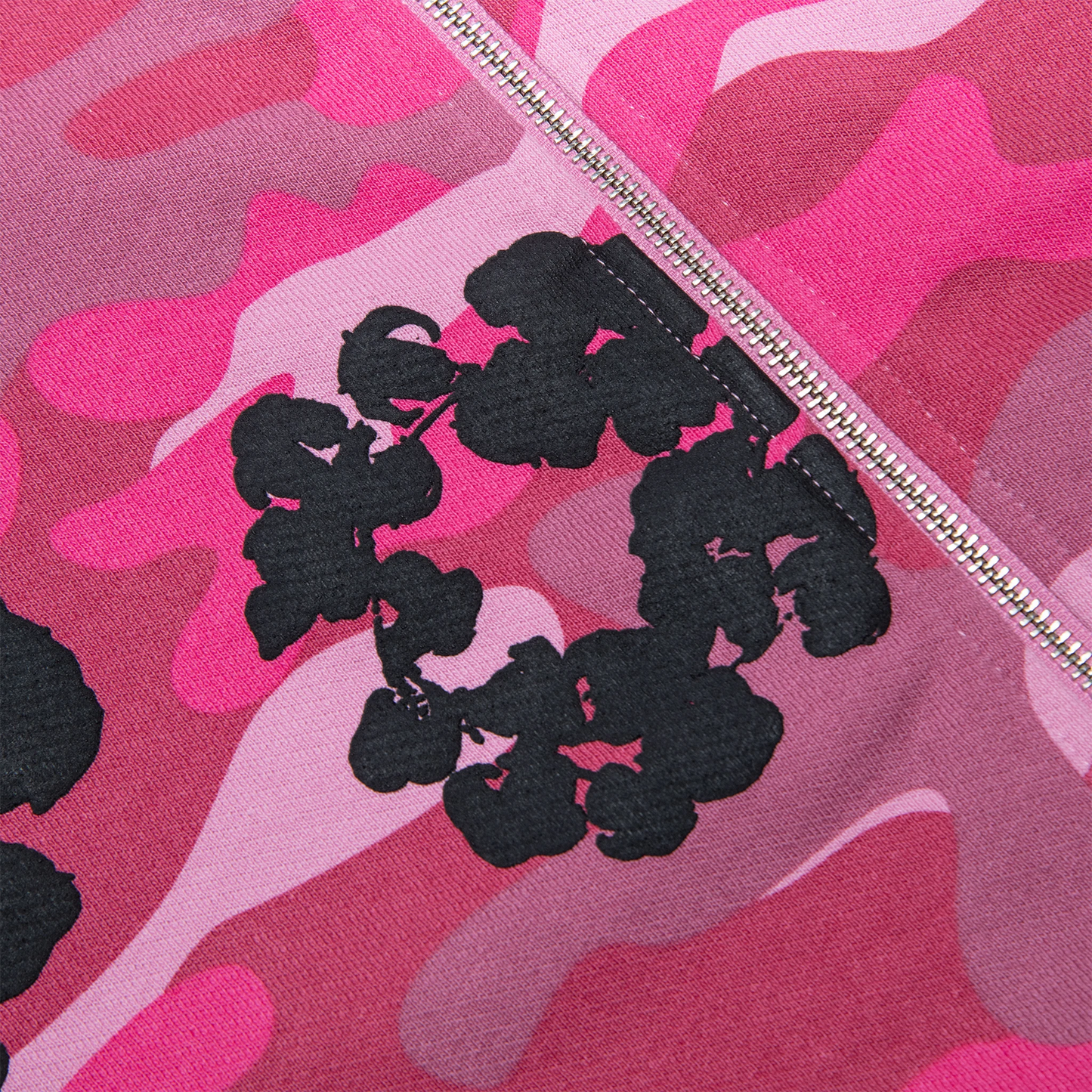 Denim Tears The Cotton Wreath Zip Sweatshirt Pink Camo