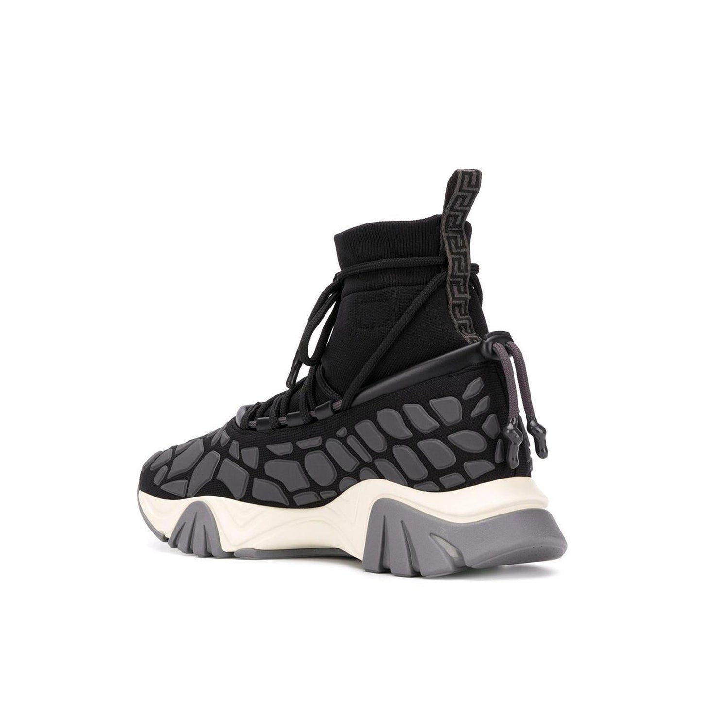 Versace Squalo Drawstring Sneakers in Black