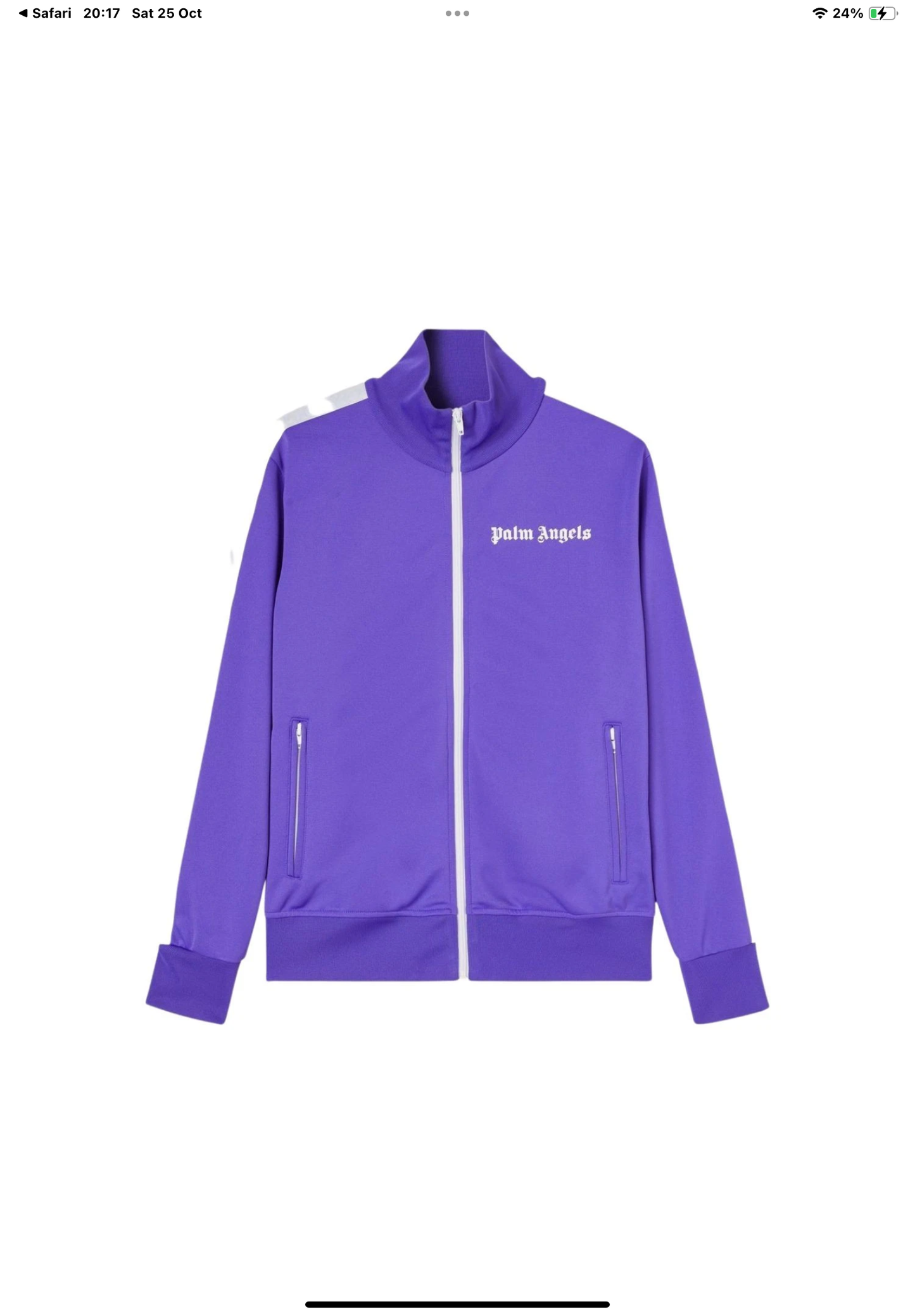 Palm Angels classic track jacket ‘Purple’