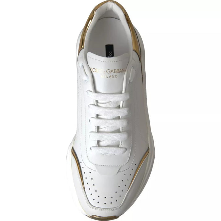 Dolce & Gabbana Daymaster Sneakers in metallic White/Gold