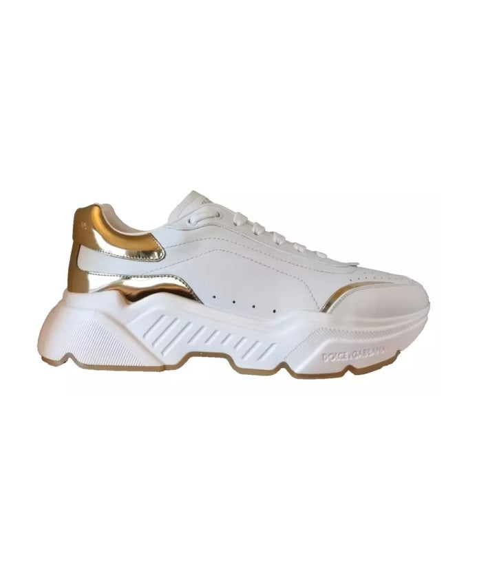 Dolce & Gabbana Daymaster Sneakers in metallic White/Gold