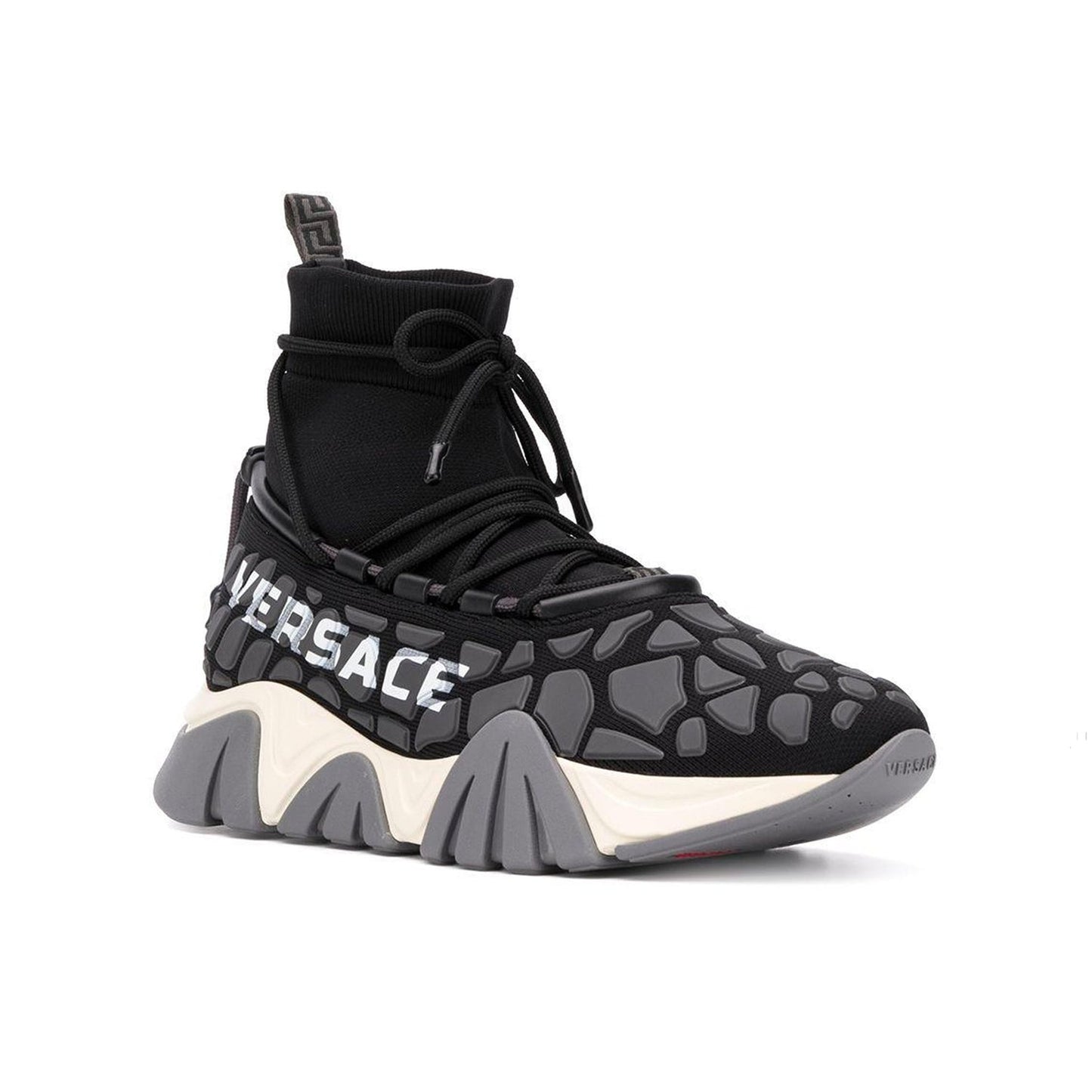 Versace Squalo Drawstring Sneakers in Black
