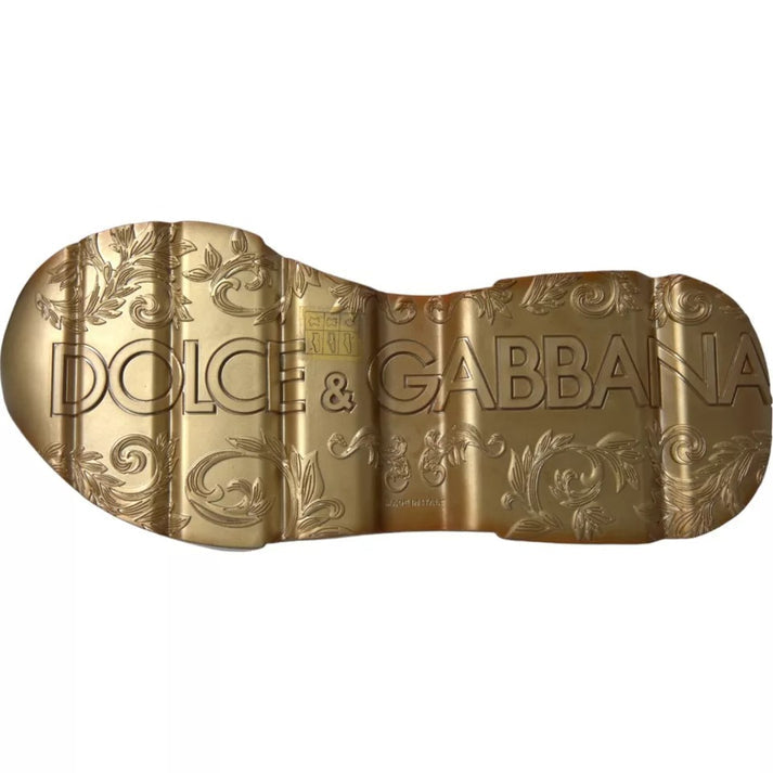 Dolce & Gabbana Daymaster Sneakers in metallic White/Gold