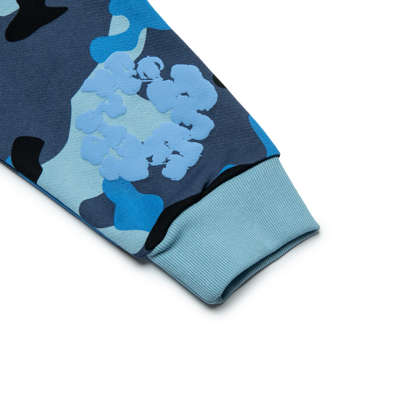 Denim Tears Camo Wreath Zip Hoodie Blue 'London Exclusive'