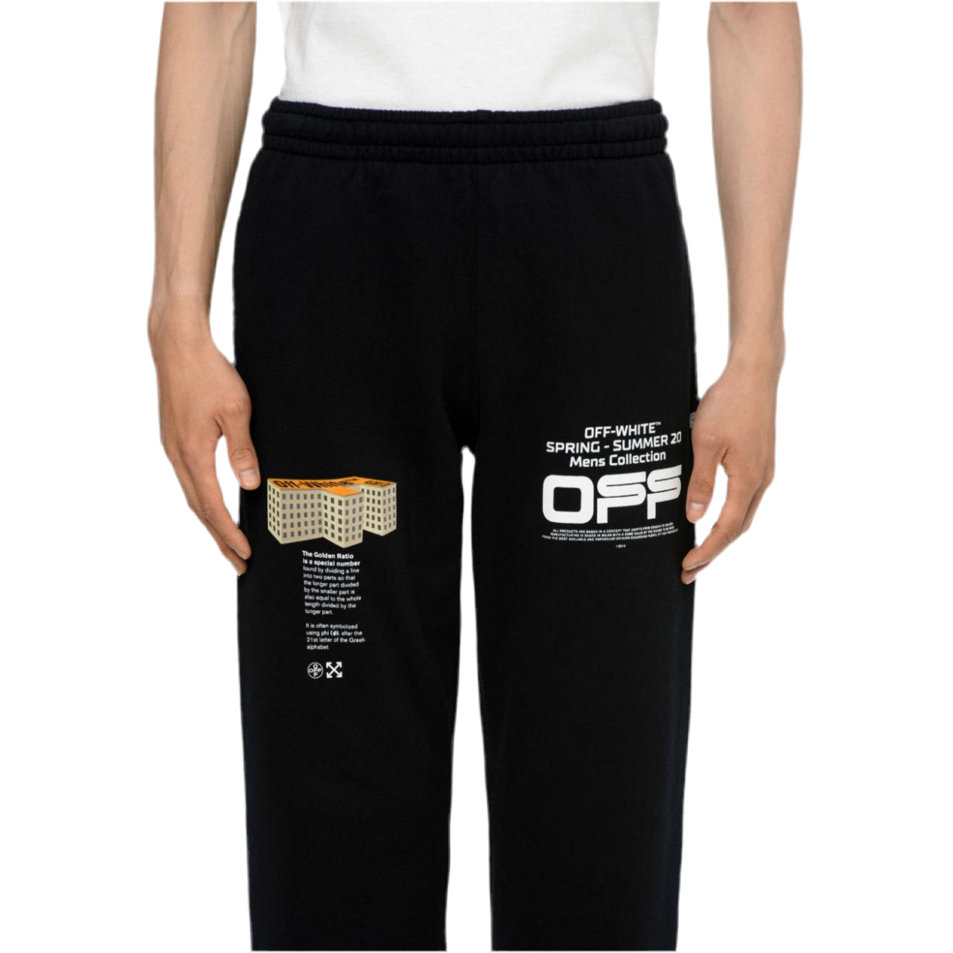 Off-White Wavy Line 3D Logo Casual Sweatpants