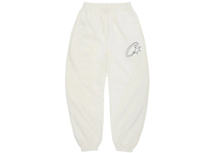 Corteiz Satin C Star Appliqué Bottoms ‘Off White’