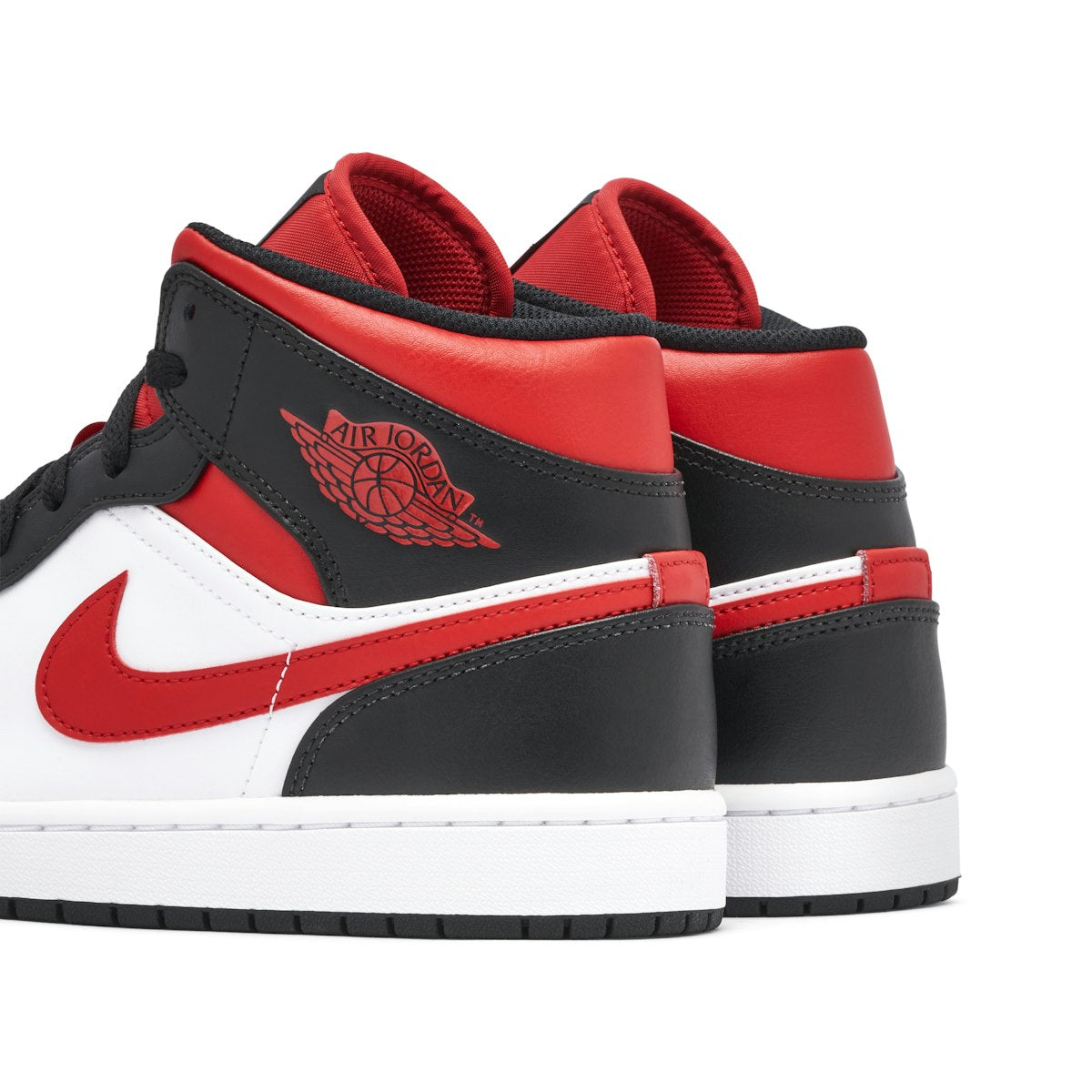 Air Jordan 1 Mid Black Fire Red