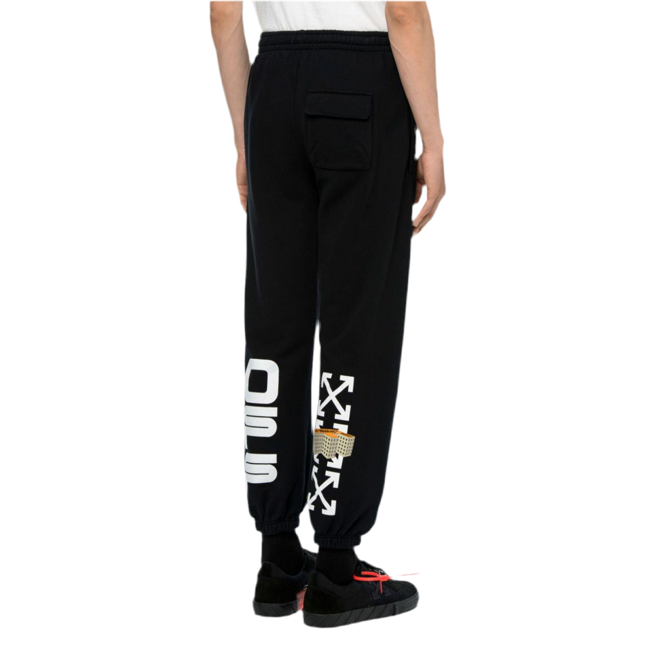 Off-White Wavy Line 3D Logo Casual Sweatpants