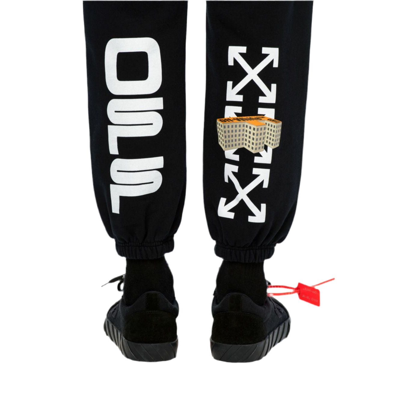Off-White Wavy Line 3D Logo Casual Sweatpants