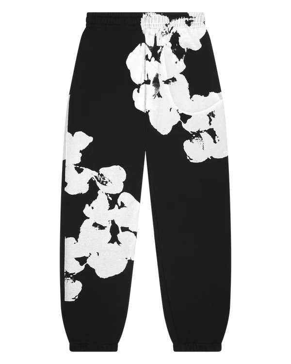 Biggie Cotton Wreath Sweatpants Black