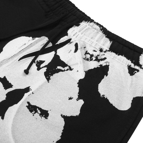 Biggie Cotton Wreath Sweatpants Black