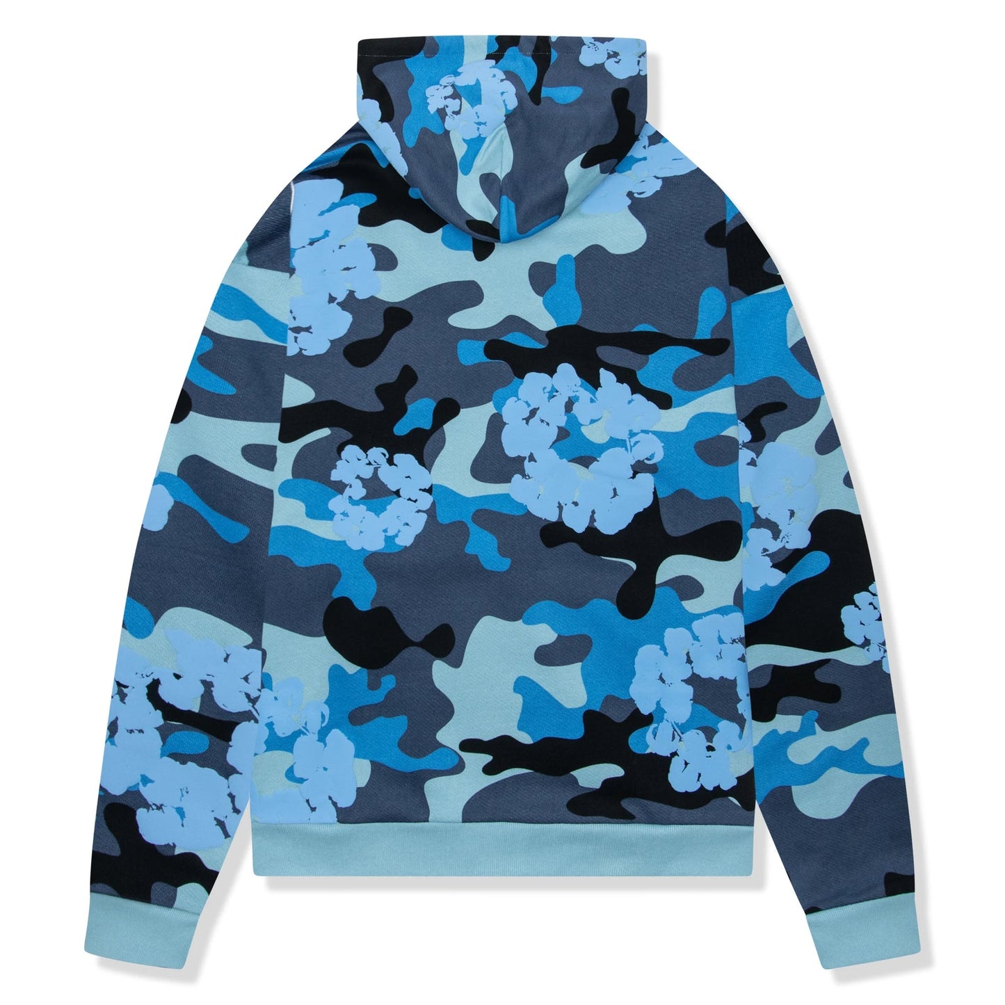 Denim Tears Camo Wreath Zip Hoodie Blue 'London Exclusive'