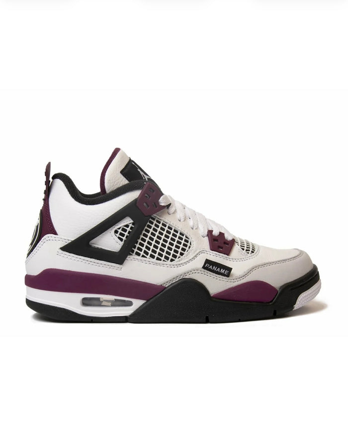 Air Jordan 4 Retro x PSG Sneakers ‘White Neutral Grey Bordeaux’