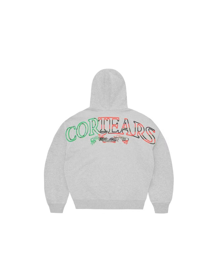 Corteiz x Denim Tears Cortears Royale Zip Hoodie ‘Heather Grey’