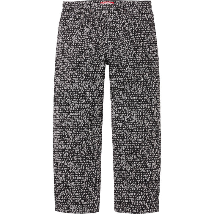 Supreme Fuck Stitch Loose Fit Jean 'Black'