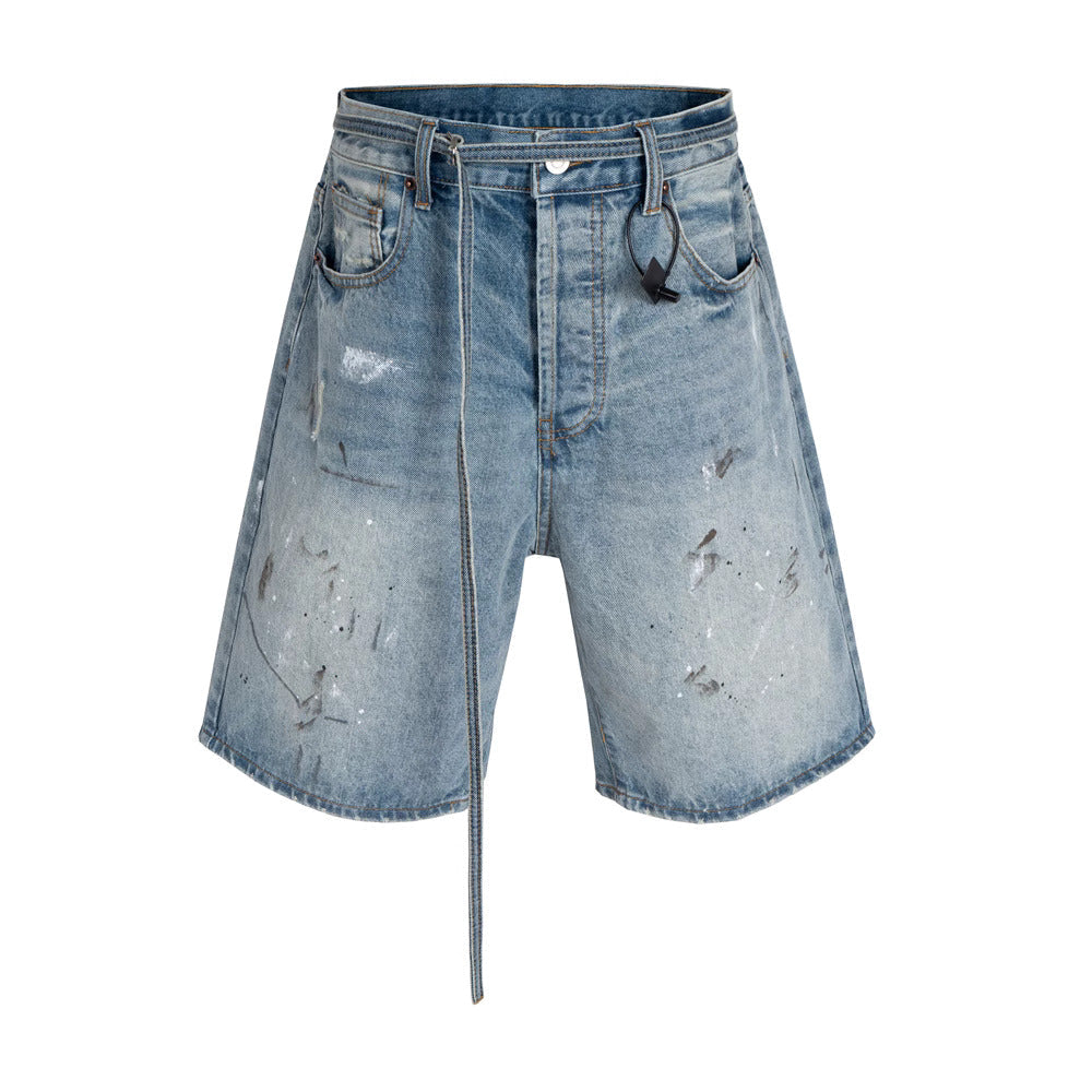 HESNTLS Classic Jorts Paint Splatter Detail