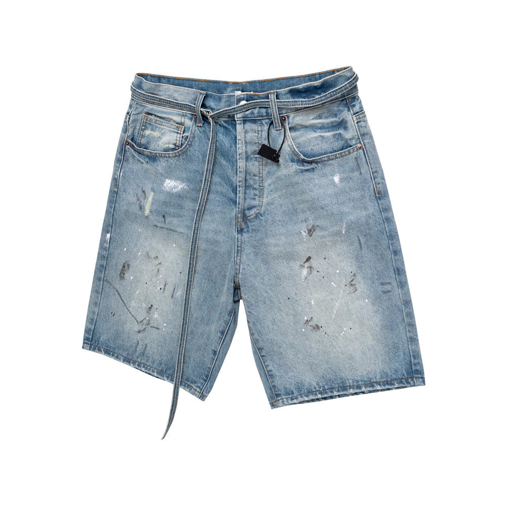 HESNTLS Classic Jorts Paint Splatter Detail