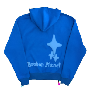 Blue Broken Planet Market Hoodie