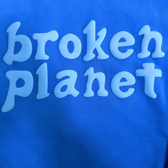 Blue Broken Planet Market Hoodie