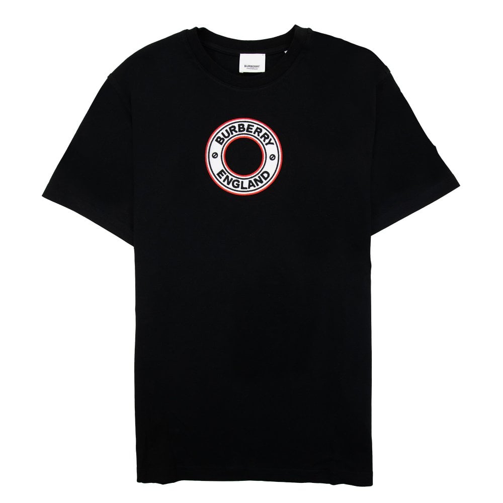 Burberry England Archway Circle T-shirt In Black