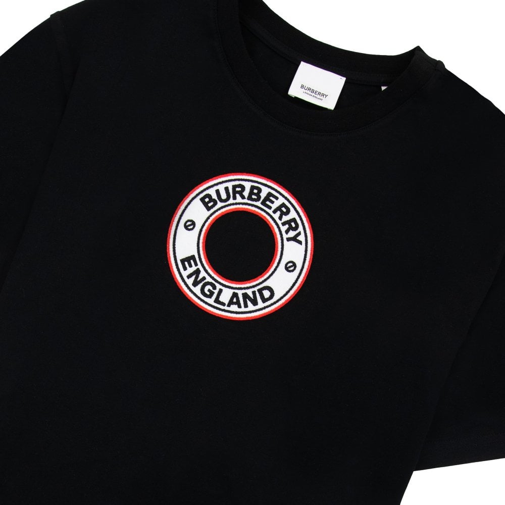 Burberry England Archway Circle T-shirt In Black
