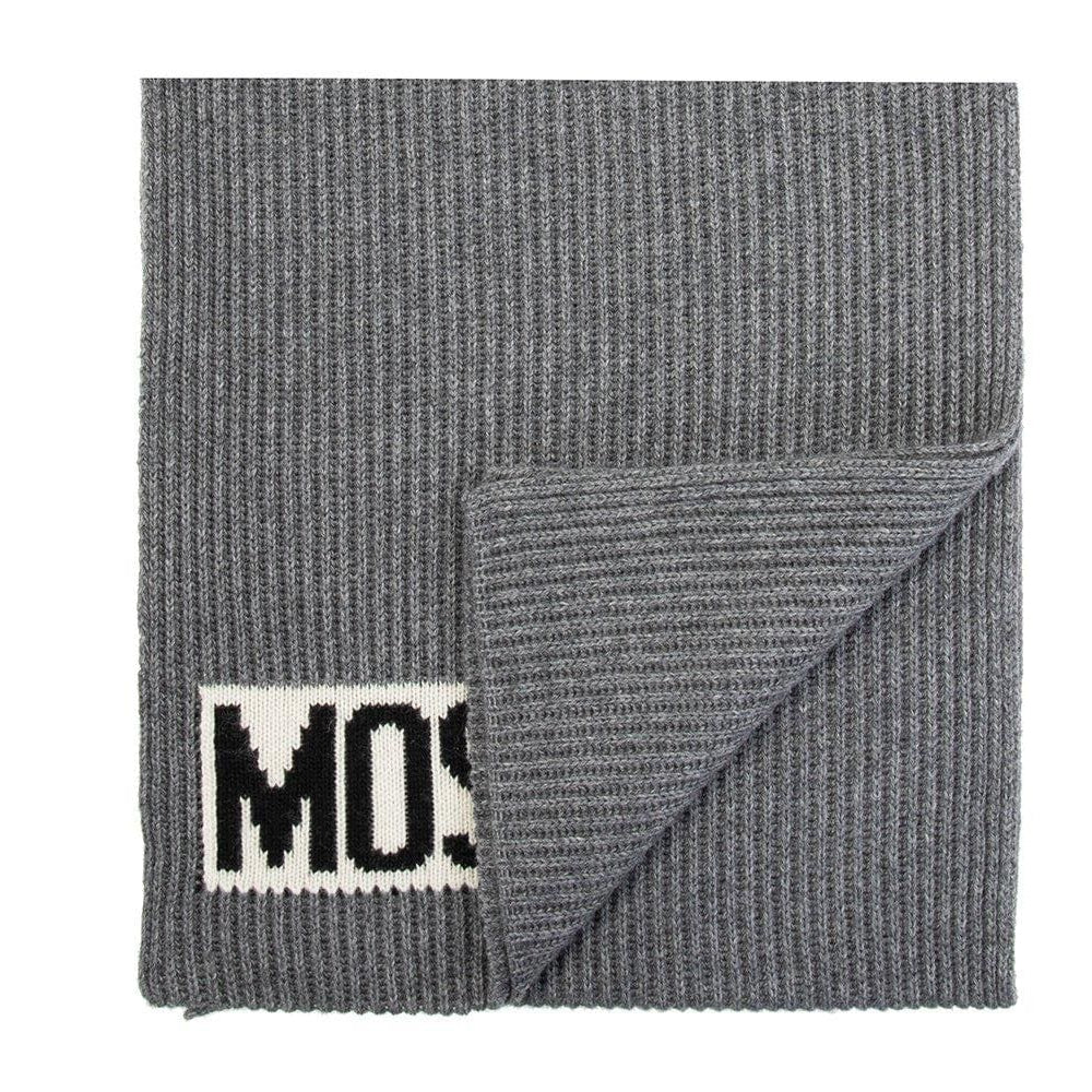 Moschino Logo intarsia knit scarf