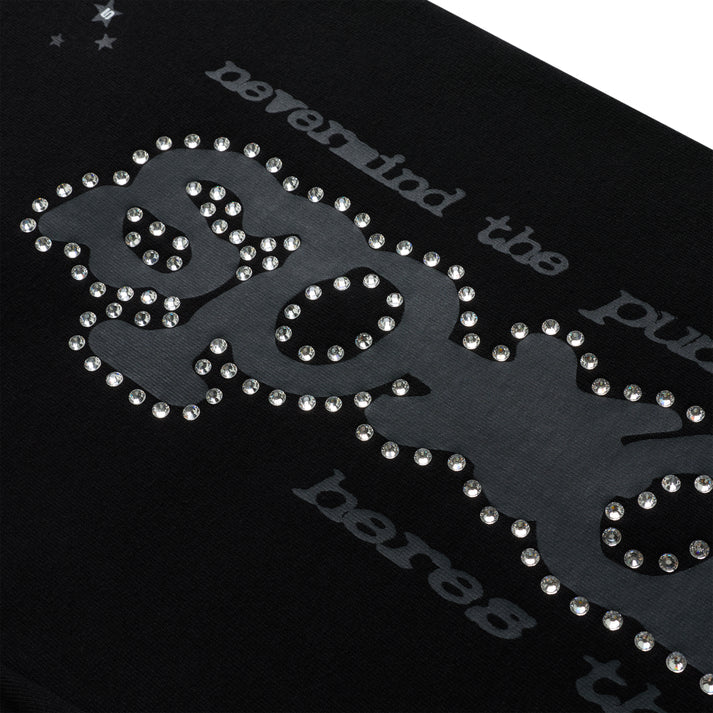 Sp5der Rhinestone V2 Track Bottoms 'Black'