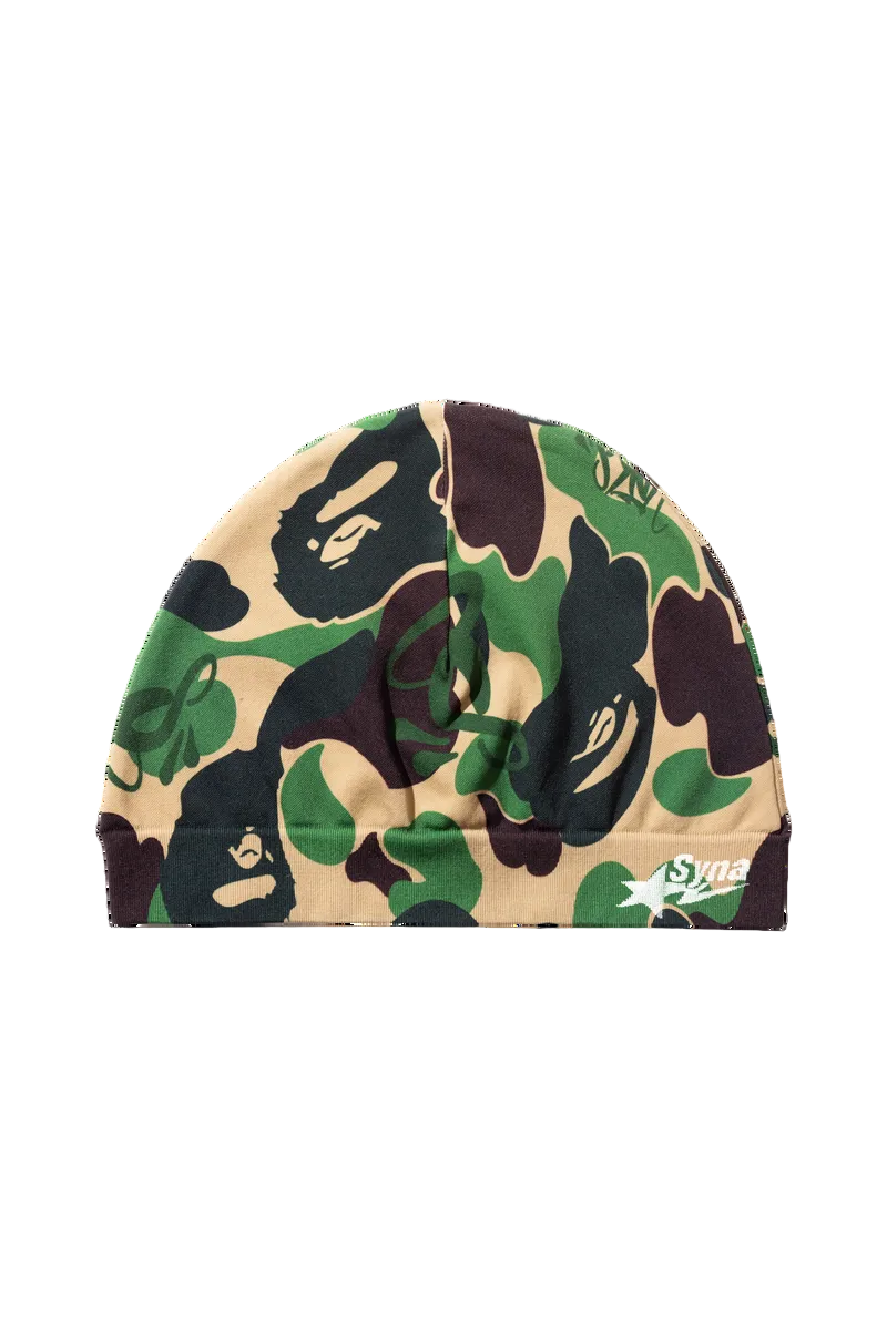 Bape x Spotify by Central Cee Camo Beanie- Green