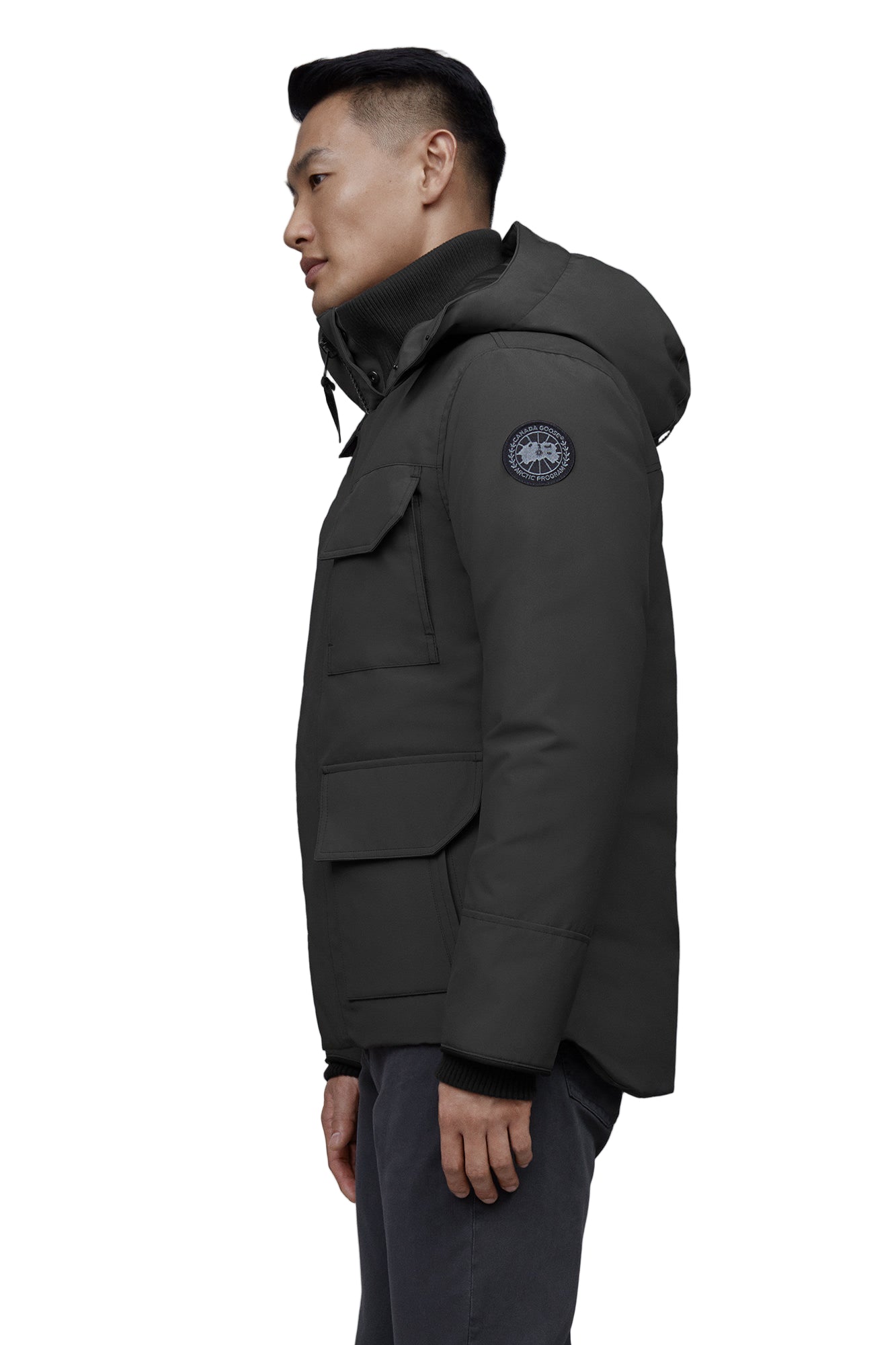 Canada Goose Maitland Long-Sleeve Cotton Blend Parka Jacket 'Grey'