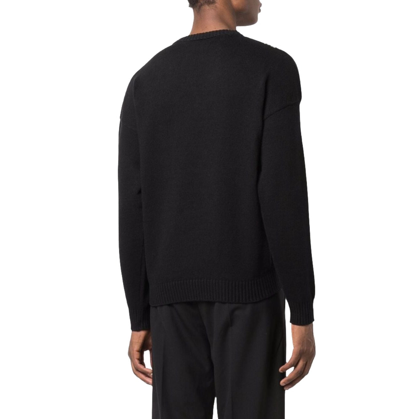 Off-White Intarsia Knit Logo Jumper